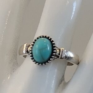 3/$30 Elegant Silver Plated and Turquoise Ring